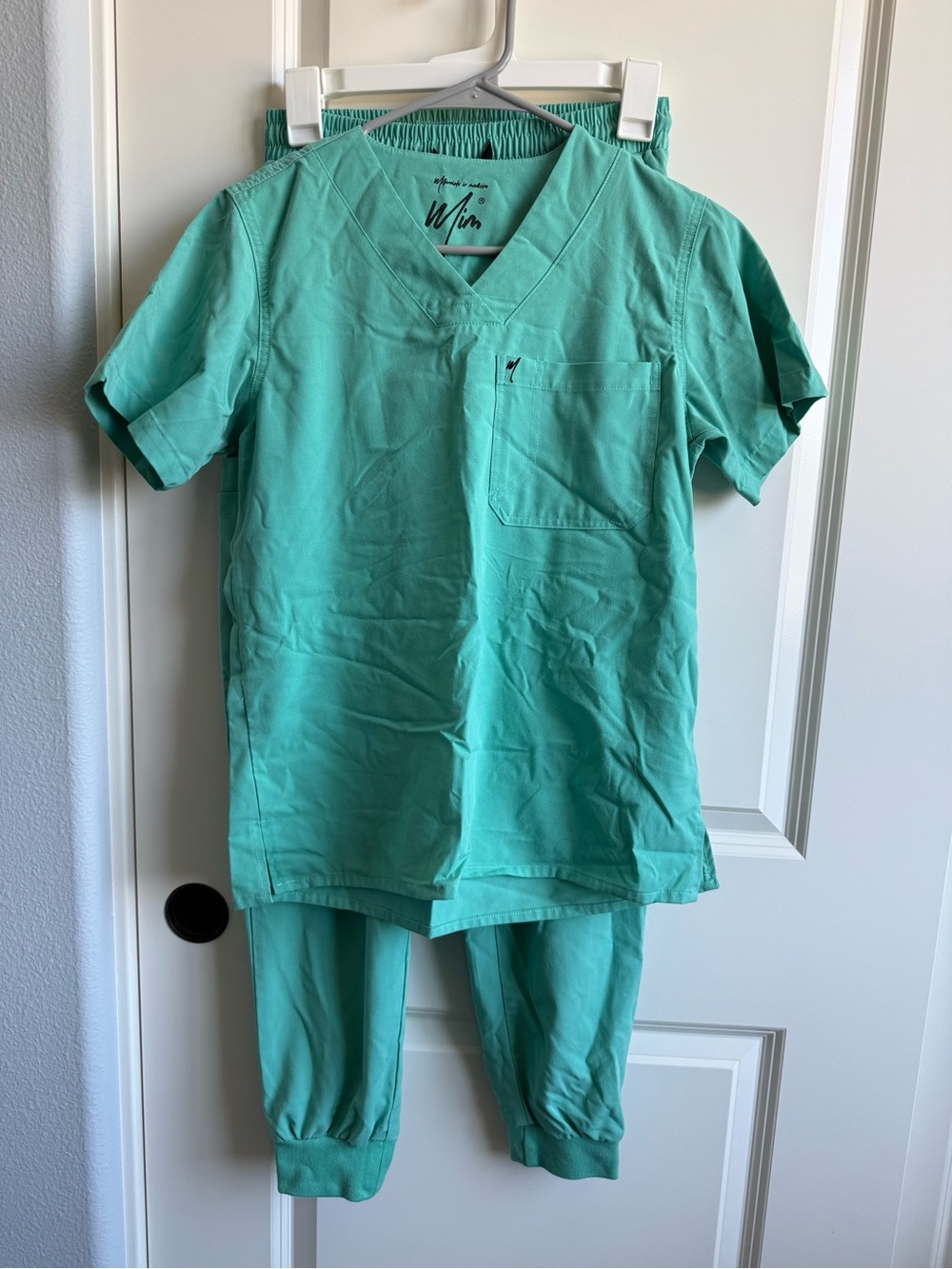 Mim Turquoise V-Neck Scrub Set